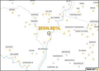 map of Qeshlāq Tīl