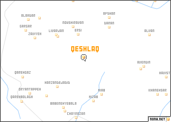 map of Qeshlāq