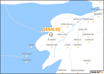 map of Qeshlāq