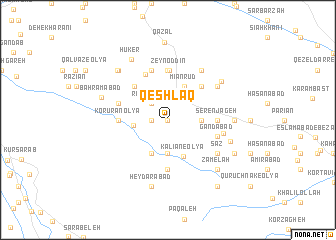 map of Qeshlāq