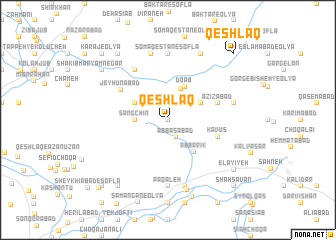 map of Qeshlāq