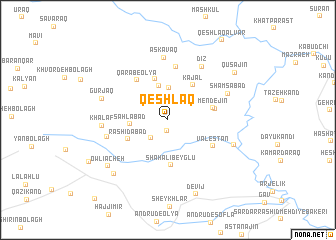 map of Qeshlāq