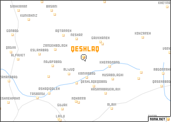 map of Qeshlāq