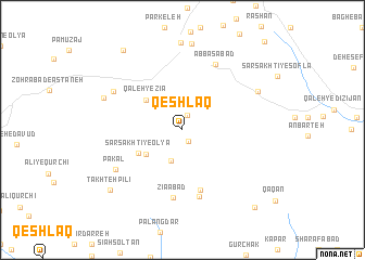 map of Qeshlāq