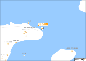 map of Qeshm