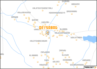 map of Qeyşābād