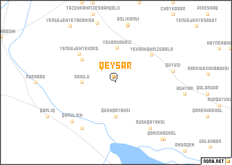 map of Qeyşar