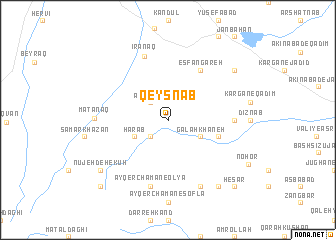 map of Qeyşnāb