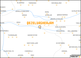 map of Qezeldāgh-e ‘Ajam