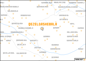 map of Qezeldāsh-e Bālā