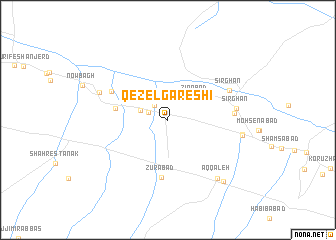 map of Qezelgāreshī