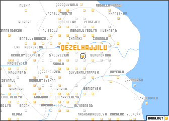 map of Qezel Ḩājjīlū