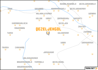 map of Qezeljeh Gol