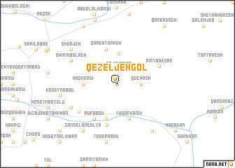map of Qezeljeh Gol