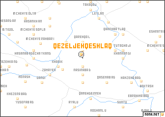 map of Qezeljeh Qeshlāq