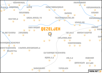 map of Qezeljeh