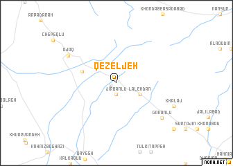 map of Qezeljeh