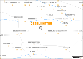 map of Qezel Khātūn