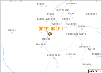 map of Qezel Qal‘eh