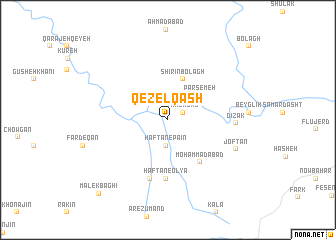 map of Qezelqāsh