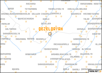 map of Qezel Qayah