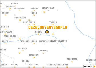 map of Qezel Qayeh-ye Soflá