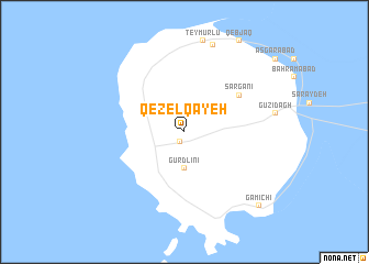 map of Qezel Qayeh