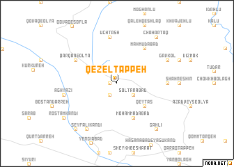 map of Qezel Tappeh