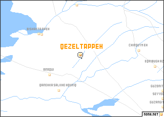 map of Qezel Tappeh