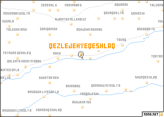 map of Qezlejeh-ye Qeshlāq
