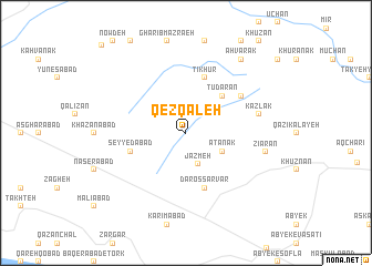 map of Qez Qal‘eh