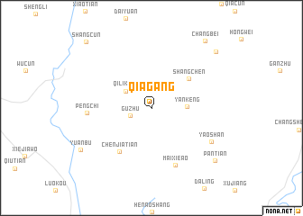 map of Qiagang