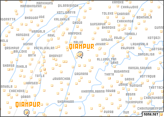 map of Qiāmpur