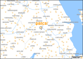 map of Qiancai