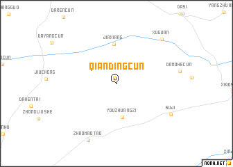 map of Qiandingcun