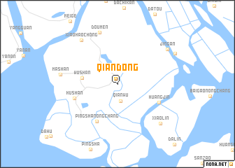 map of Qiandong