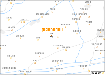 map of Qiandugou