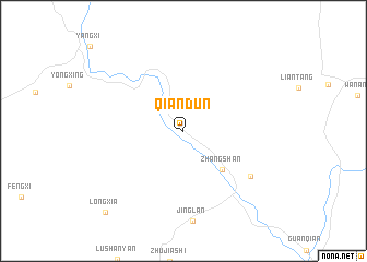map of Qiandun
