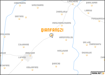 map of Qianfangzi