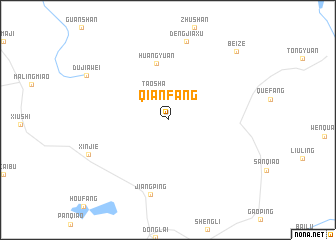 map of Qianfang
