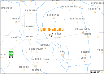 map of Qianfengbo