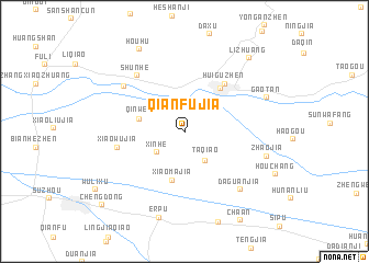 map of Qianfujia