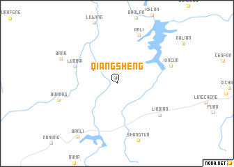 map of Qiangsheng