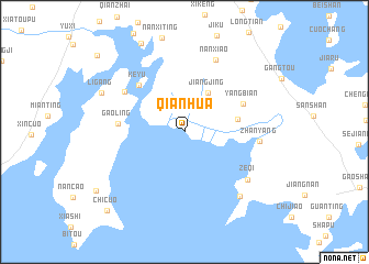 map of Qianhua