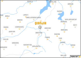 map of Qianjia