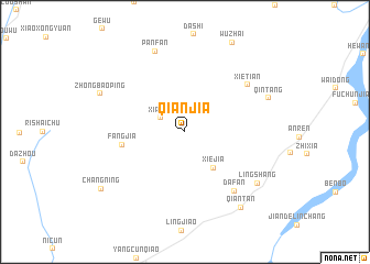 map of Qianjia