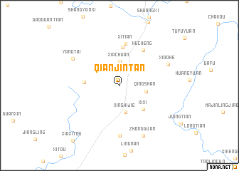 map of Qianjintan