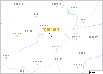 map of Qianjin