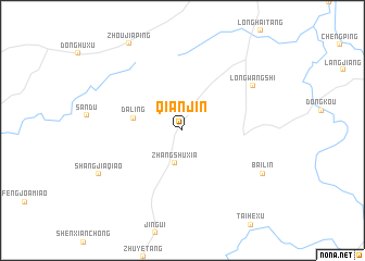 map of Qianjin