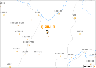 map of Qianjin